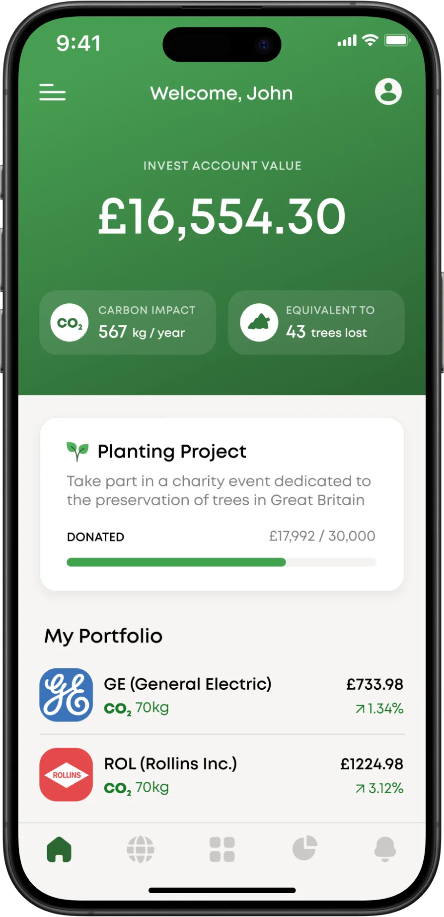 case study green investment app